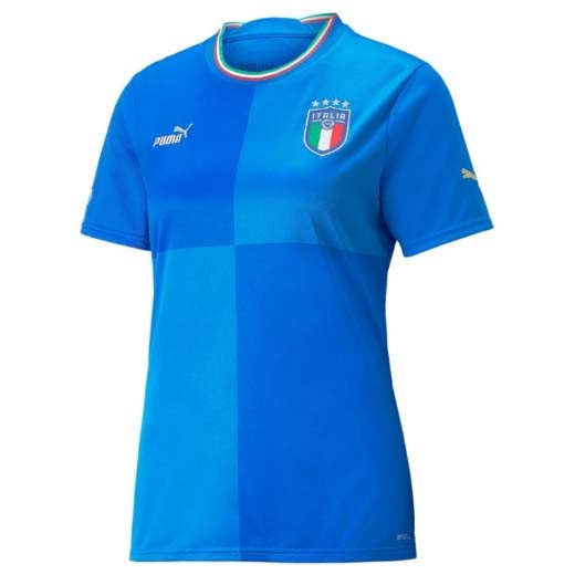 Camiseta Italia 1ª Mujer 2022 Azul